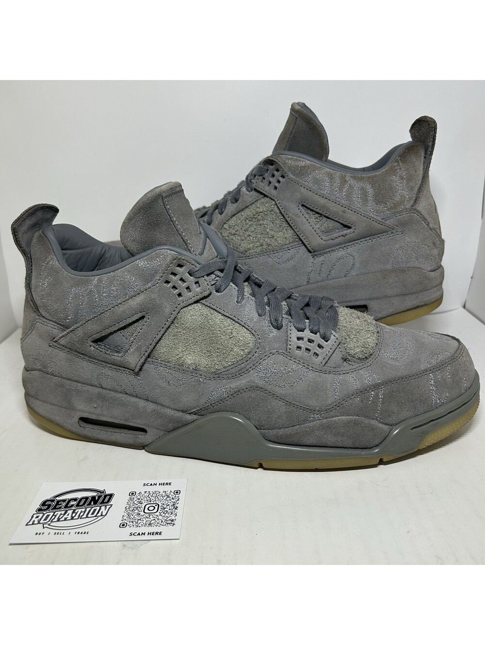Air Jordan 4 Retro Kaws Grey 2017 - Size 14 OG BOX - (930155-003)